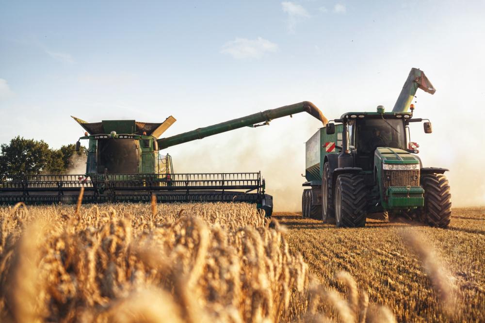 moissoneuse tracteur
